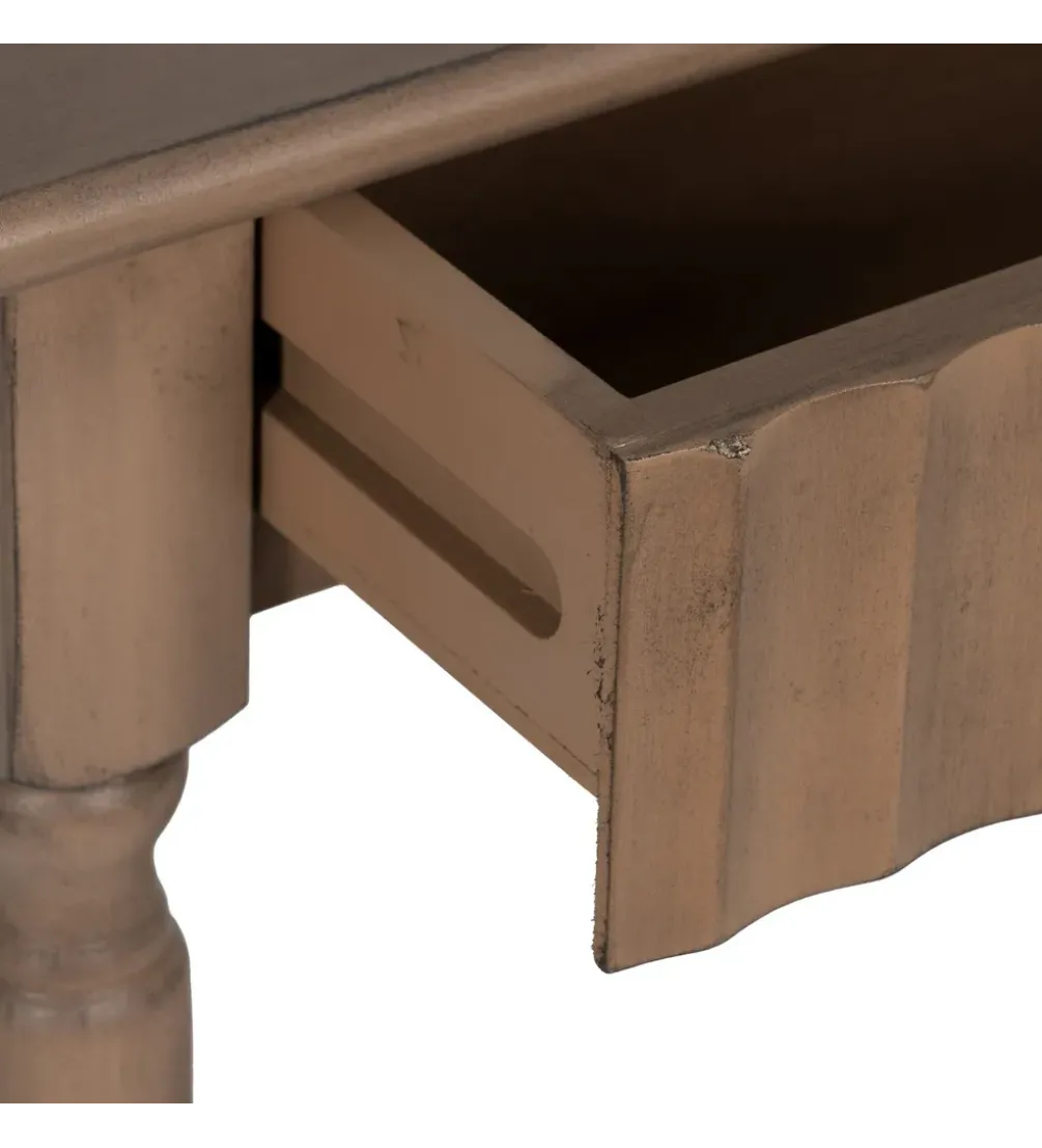 Konsola TEMPU 90 cm drewno sosna brązowy outlet