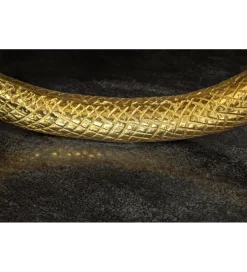 Konsola WILDLIFE SNAKE 115 cm czarny marmur złota