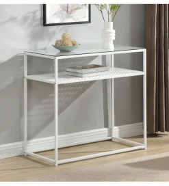 Konsola WOHNLING 80 cm biała