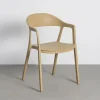 Krzesło BARETO 80 cm khaki z podłokietnikami nogi v