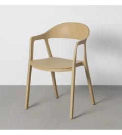 Krzesło BARETO 80 cm khaki z podłokietnikami nogi v