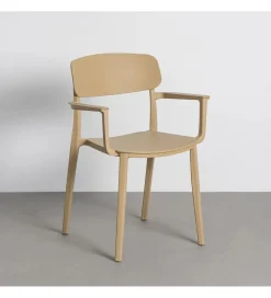 Krzesło BARETO 80 cm khaki z podłokietnikami