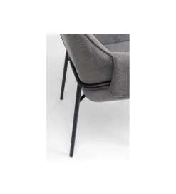 Krzesło BESS 83 cm bouclé szary