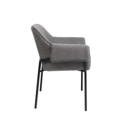 Krzesło BESS 83 cm bouclé szary