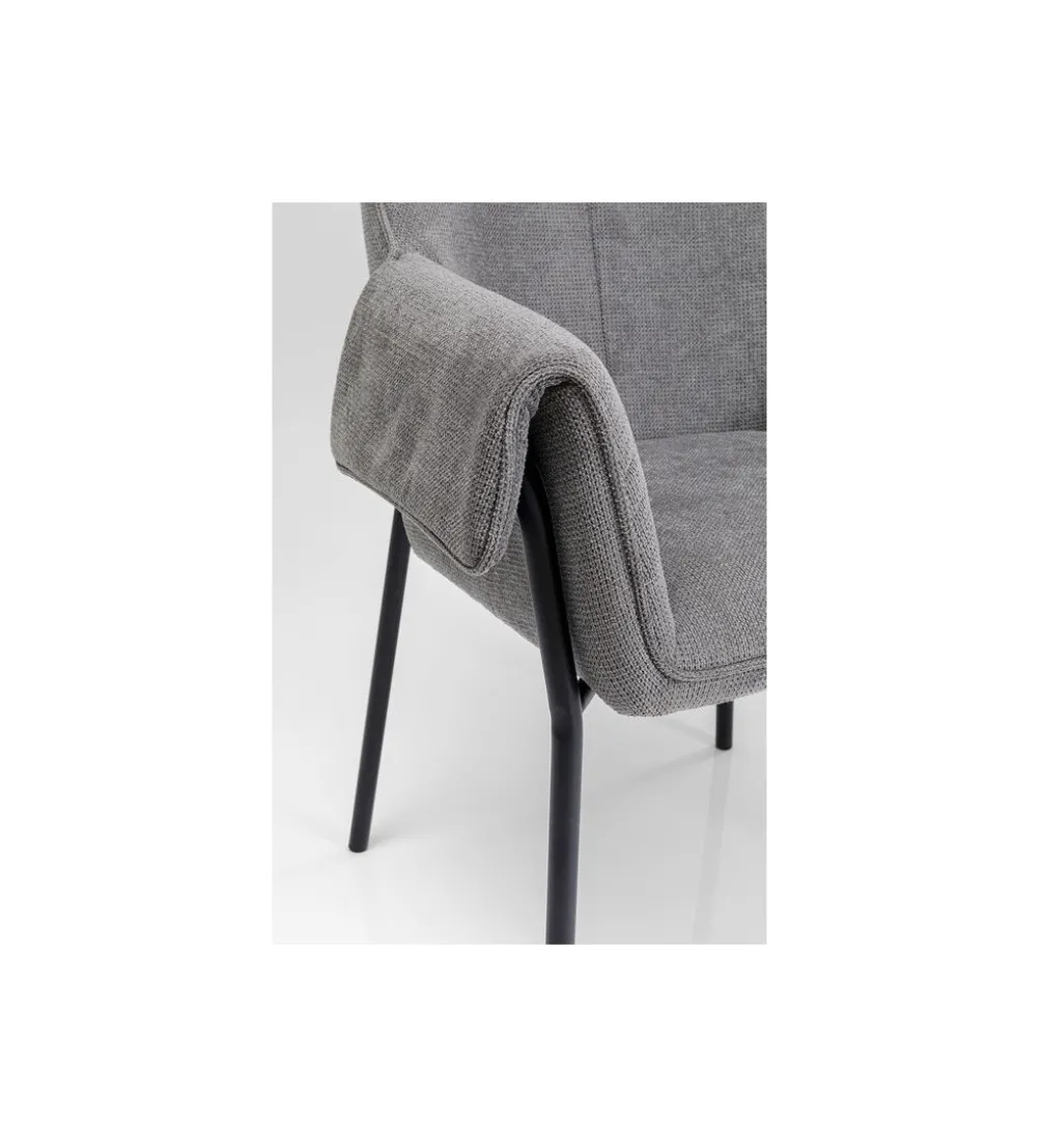 Krzesło BESS 83 cm bouclé szary