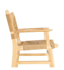 Krzesło BRAZOS 85 cm drewno kauczuk naturalne