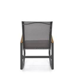 Krzesło bujane ZLATAN 97 cm popielate