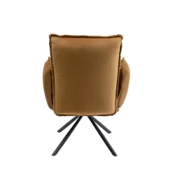 Krzesło CHELSEA 88 cm welur brązowe