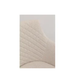 Krzesło COCO WOOD kremowe Chenille