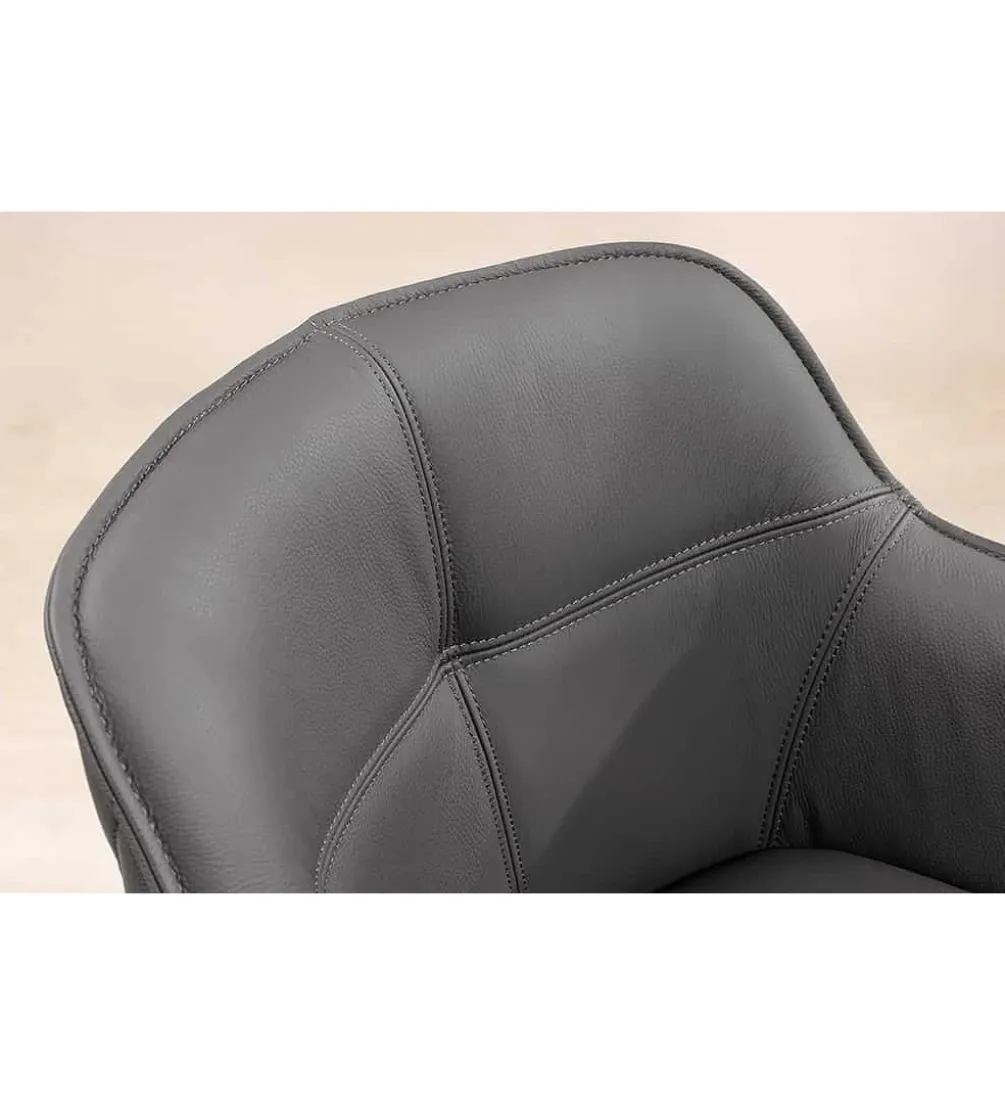 Krzesło Edmonton obrotowe 180 stopni Szare