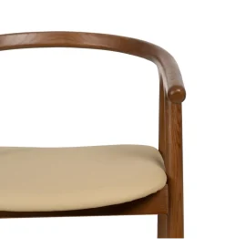 Krzesło EMYLY 76 cm kremowo brązowy