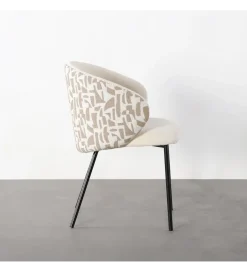 Krzesło ESTAMPADO 74 cm biało beżowe