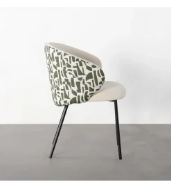 Krzesło ESTAMPADO 74 cm biało szare