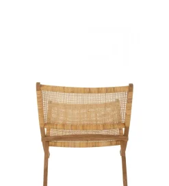 Krzesło FOLDE 78 cm drewno teak rattan