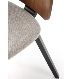Krzesło K563 77 cm orzechowy popielaty czarny