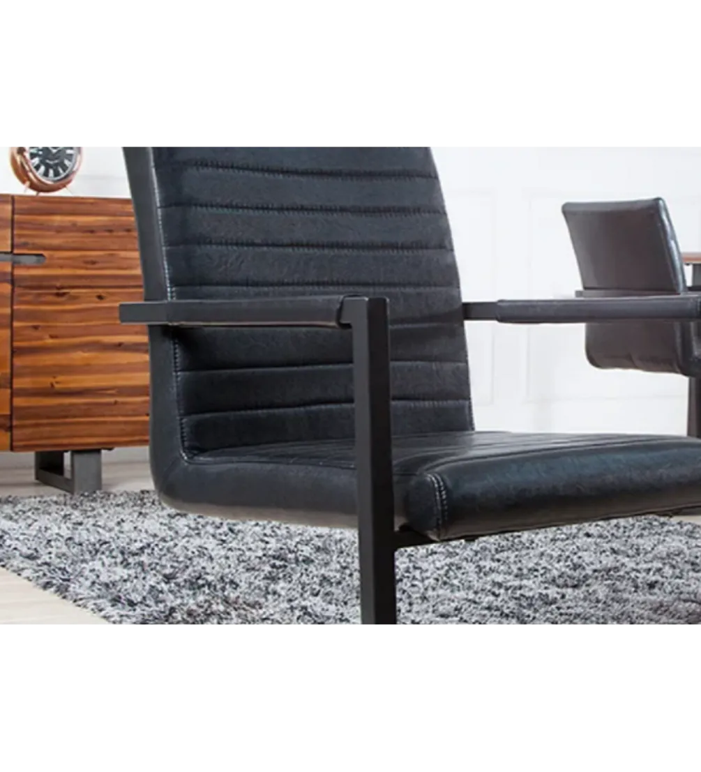 Krzesło LOFT antyczny czarny