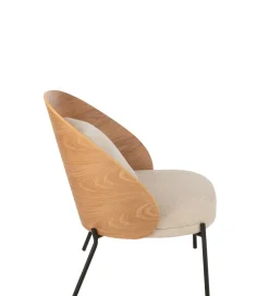Krzesło LONEPLY 82 cm naturalne beżowe