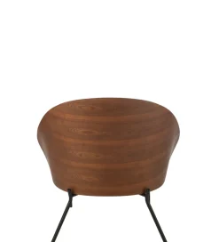 Krzesło LONEPLY 82 cm naturalne ciemno brązowe beżowe
