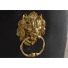 Krzesło MODERN BAROCK welwet czarny złote nogi
