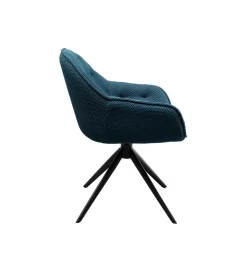 Krzesło obrotowe CARLITO MESH 82 cm niebieski