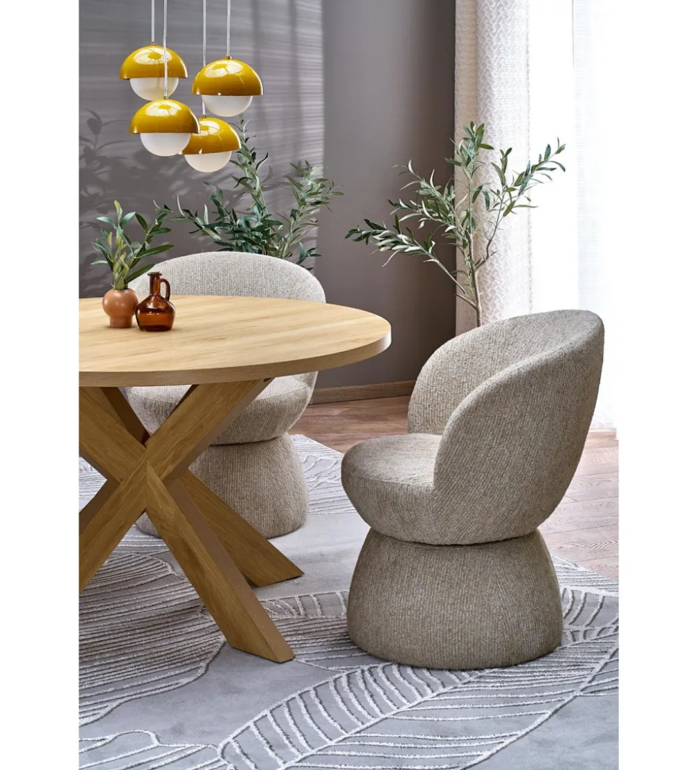 Krzesło obrotowe K581 82 cm beżowe