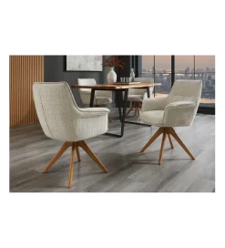 Krzesło obrotowe LE GRAND chenille beige