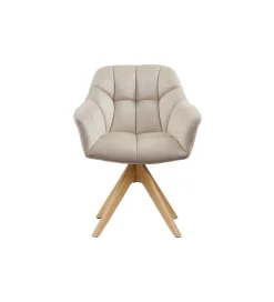 Krzesło obrotowe PAPILLON 83 cm 180 stopni beżowe