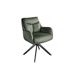 Krzesło obrotowe PROMETHEUS 88 cm 180 stopni welwet zielony