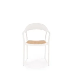 Krzesło ogrodowe K530 80 cm białe naturalne