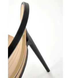 Krzesło ogrodowe K529 83 cm czarne naturalne