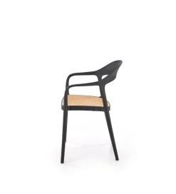 Krzesło ogrodowe K530 80 cm czarne naturalne