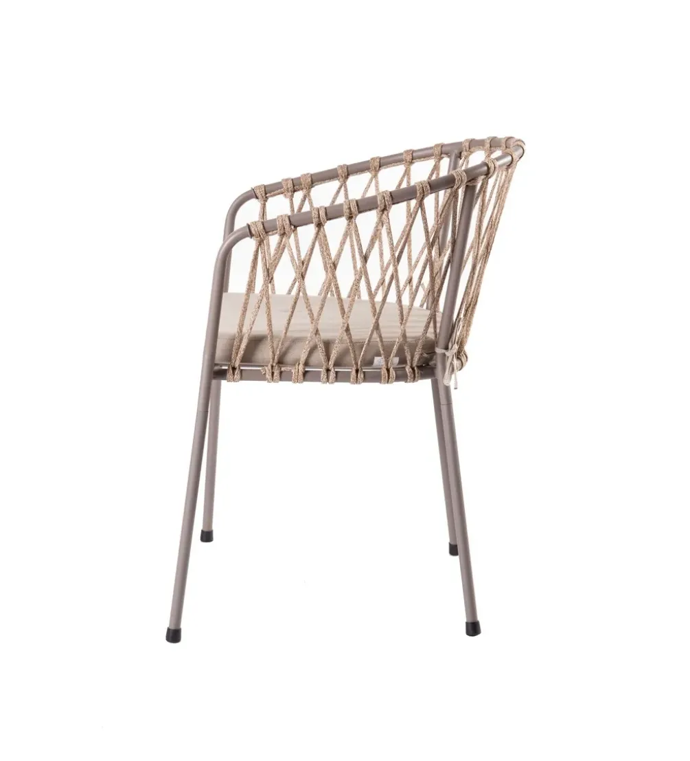 Krzesło ogrodowe MYRA 80 cm szare