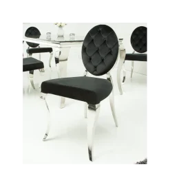 Krzesło OXANA Modern Barock czarne