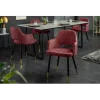 Krzesło Paris Velvet czerwono bordowe