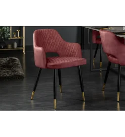 Krzesło Paris Velvet czerwono bordowe