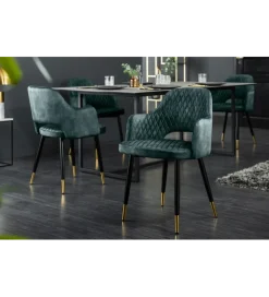 Krzesło Paris Velvet petrol