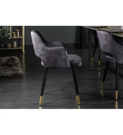 Krzesło Paris Velvet Szare