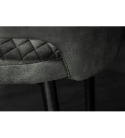 Krzesło Paris Velvet szaro zielone