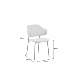 Krzesło RONSE Bouclé greige