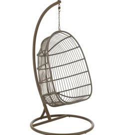 Krzesło wiszące EGGA 200 cm brązowe