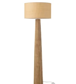 Lampa podłogowa UMBRELLA 157 cm drewno ailantus naturalna
