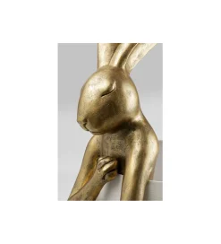 Lampa stołowa ANIMAL RABBIT 88 cm złoto biała