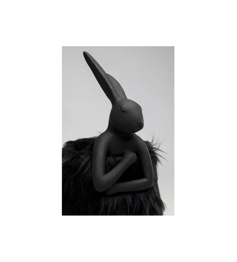 Lampa stołowa ANIMAL RABBIT FUR 50 cm czarno złota