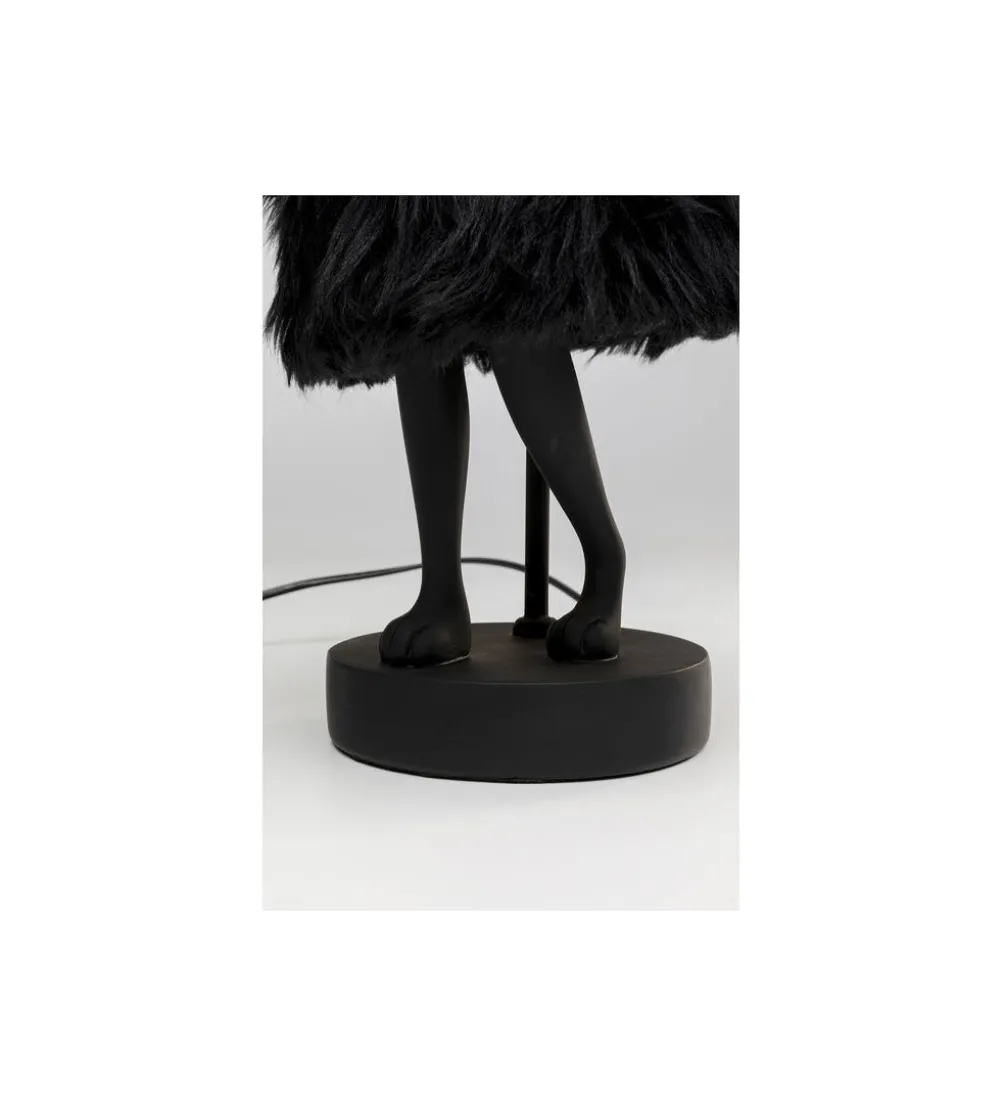 Lampa stołowa ANIMAL RABBIT FUR 50 cm czarno złota