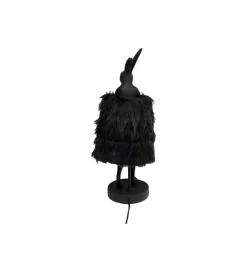 Lampa stołowa ANIMAL RABBIT FUR 50 cm czarno złota