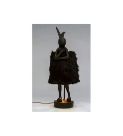 Lampa stołowa ANIMAL RABBIT FUR 68 cm czarna