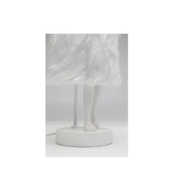 Lampa stołowa ANIMAL RABBIT 50 cm biało srebrna