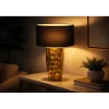 Lampa stołowa AURELIA 55 cm czarna złota