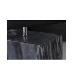 Lampa stołowa BRANDE 55 cm marmur czarna