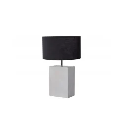 Lampa stołowa BRANDE 55 cm marmur biała